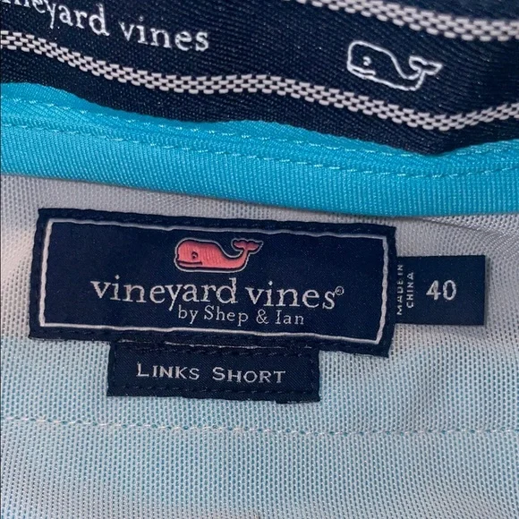 Vineyard Vines Flat Front Blue Shorts for a Stylish Summer - Picture 8 of 9